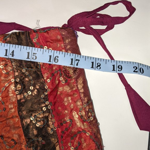 Ethnic Bohemian Festival Maxi
Skirt India Zari Embroidery
Cotton Sequin Quilted - Picture 12 of 14